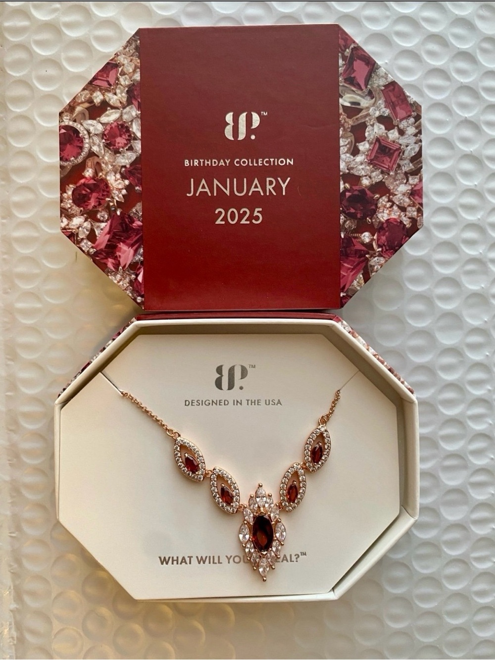 Bomb Party Garnet Necklace